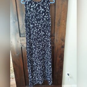 Old Navy Navy Blue Floral Maxi Dress